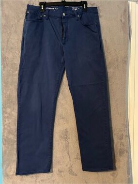 crown & ivy Royal Blue Classic Fit Pants